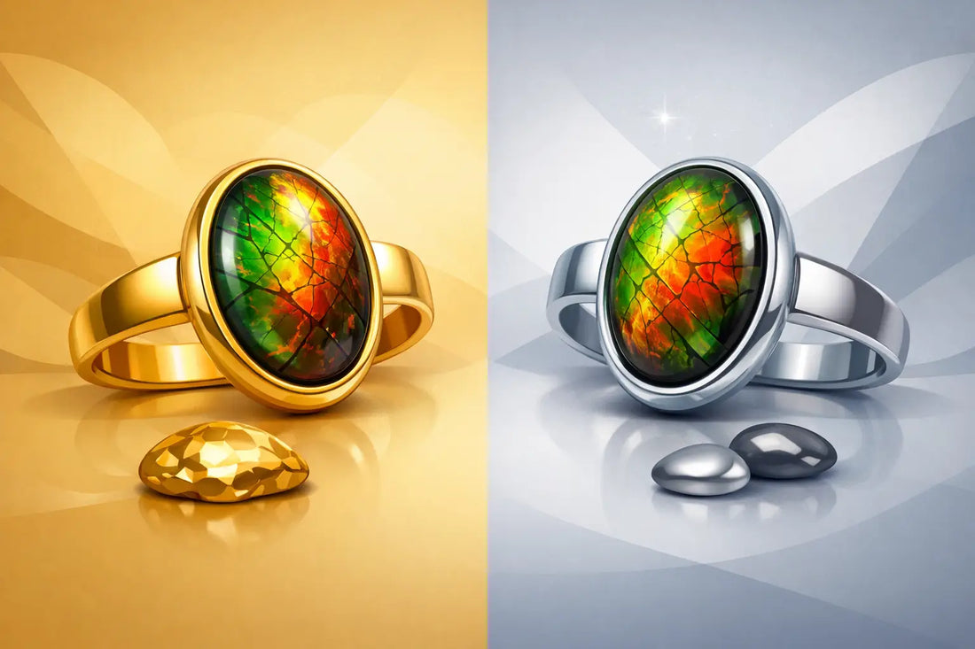 Gold Versus Silver Ammolite: Which Setting Fits?