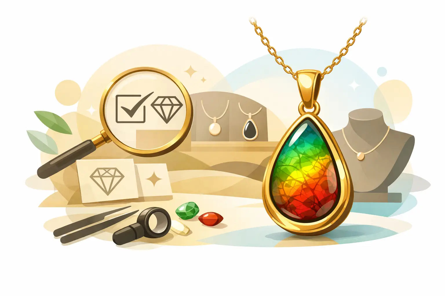 How to Choose a 14k Gold Ammolite Pendant