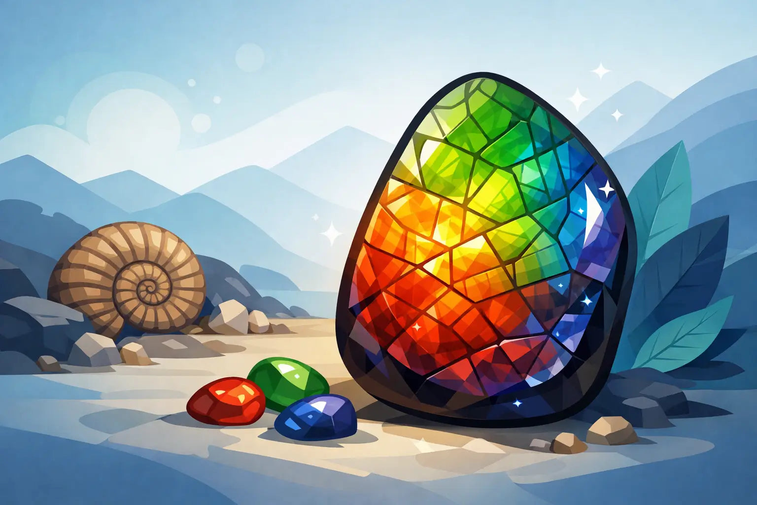 What Is an Ammolite Gemstone? Color and Rarity