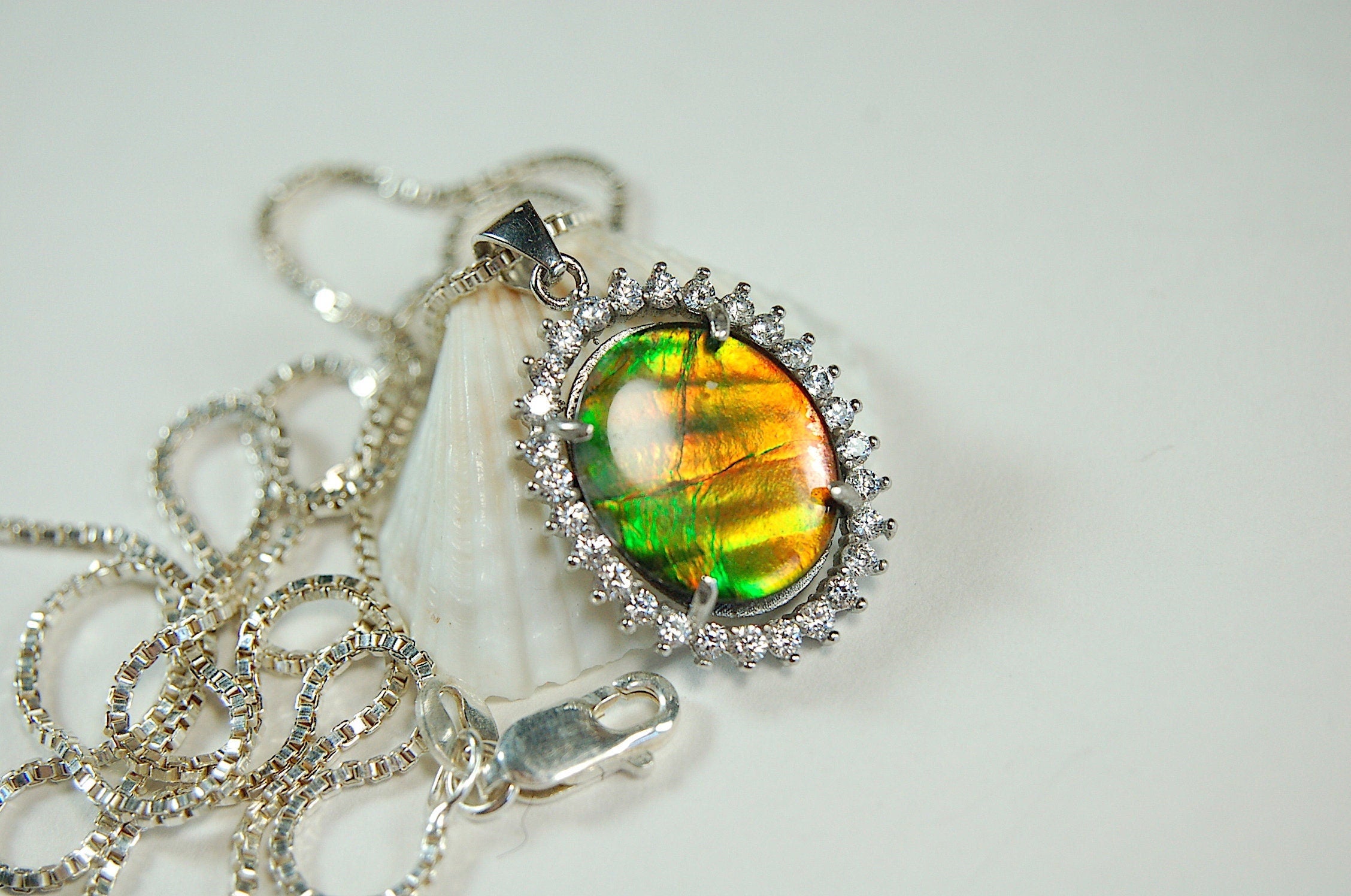 Ammolite.RARE Tiger Stripe Ammolite Pendant.Add some drama to your jewelry!Gift for wife?122711