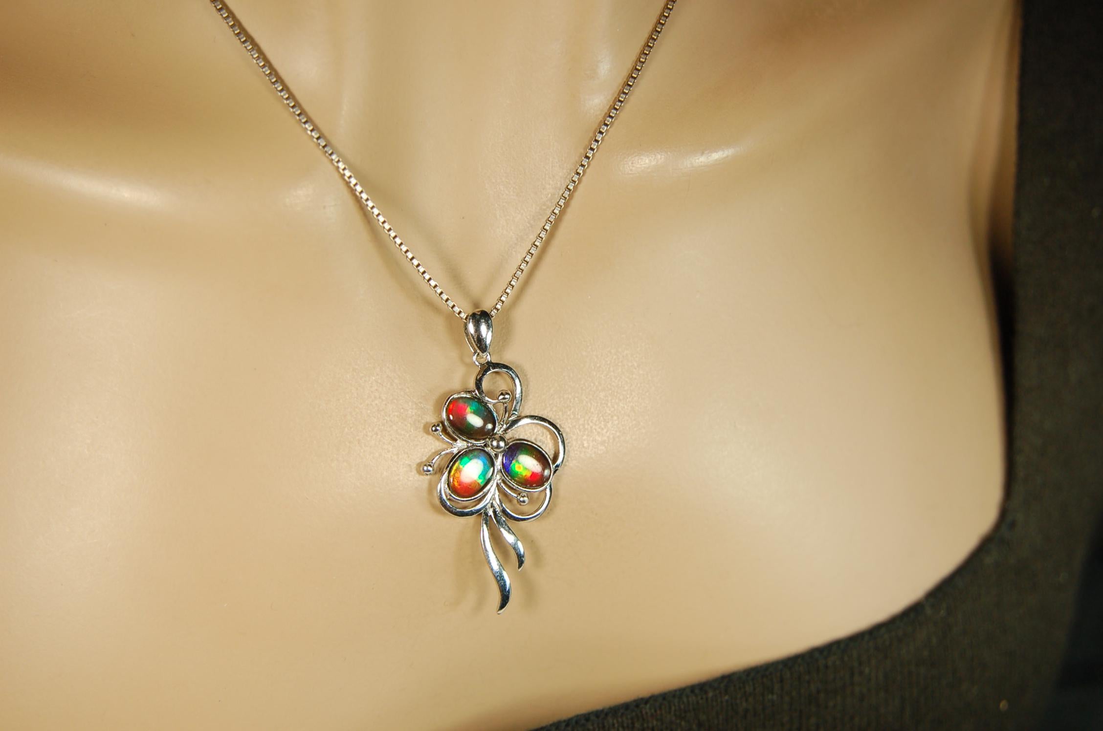 Stunning Ammolite Pendant - Gorgeous color and unique design!Perfect gift for wife or daughter.Anniversary gift? .081414