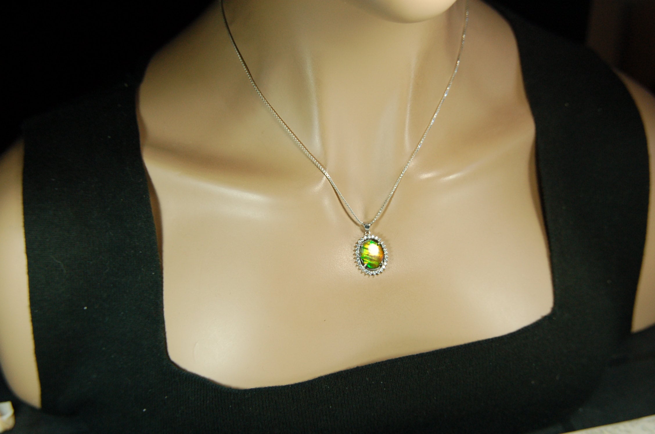 Ammolite.RARE Tiger Stripe Ammolite Pendant.Add some drama to your jewelry!Gift for wife?122711