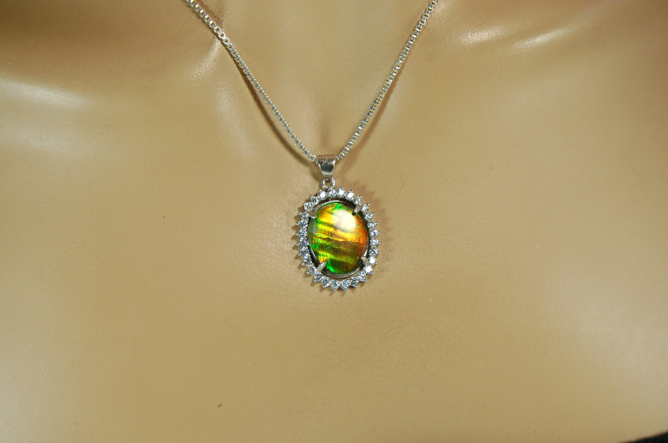 Ammolite.RARE Tiger Stripe Ammolite Pendant.Add some drama to your jewelry!Gift for wife?122711
