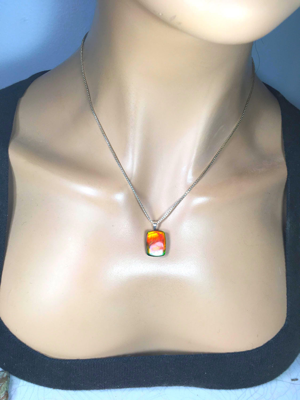 Authentic Alberta Ammolite Jewelry – Natural Fossil Gemstone Gift for Her.062315