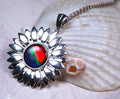 Ammolite Jewelry Pendant Shipped Free.No US import taxes under CUSMA rules.#022818