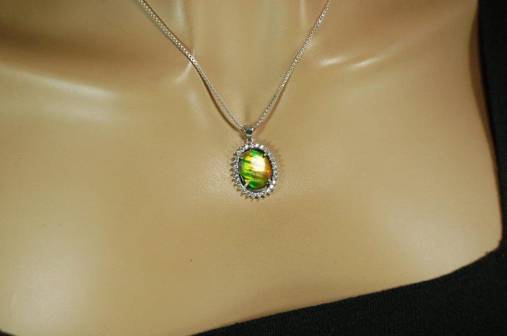 Ammolite.RARE Tiger Stripe Ammolite Pendant.Add some drama to your jewelry!Gift for wife?122711