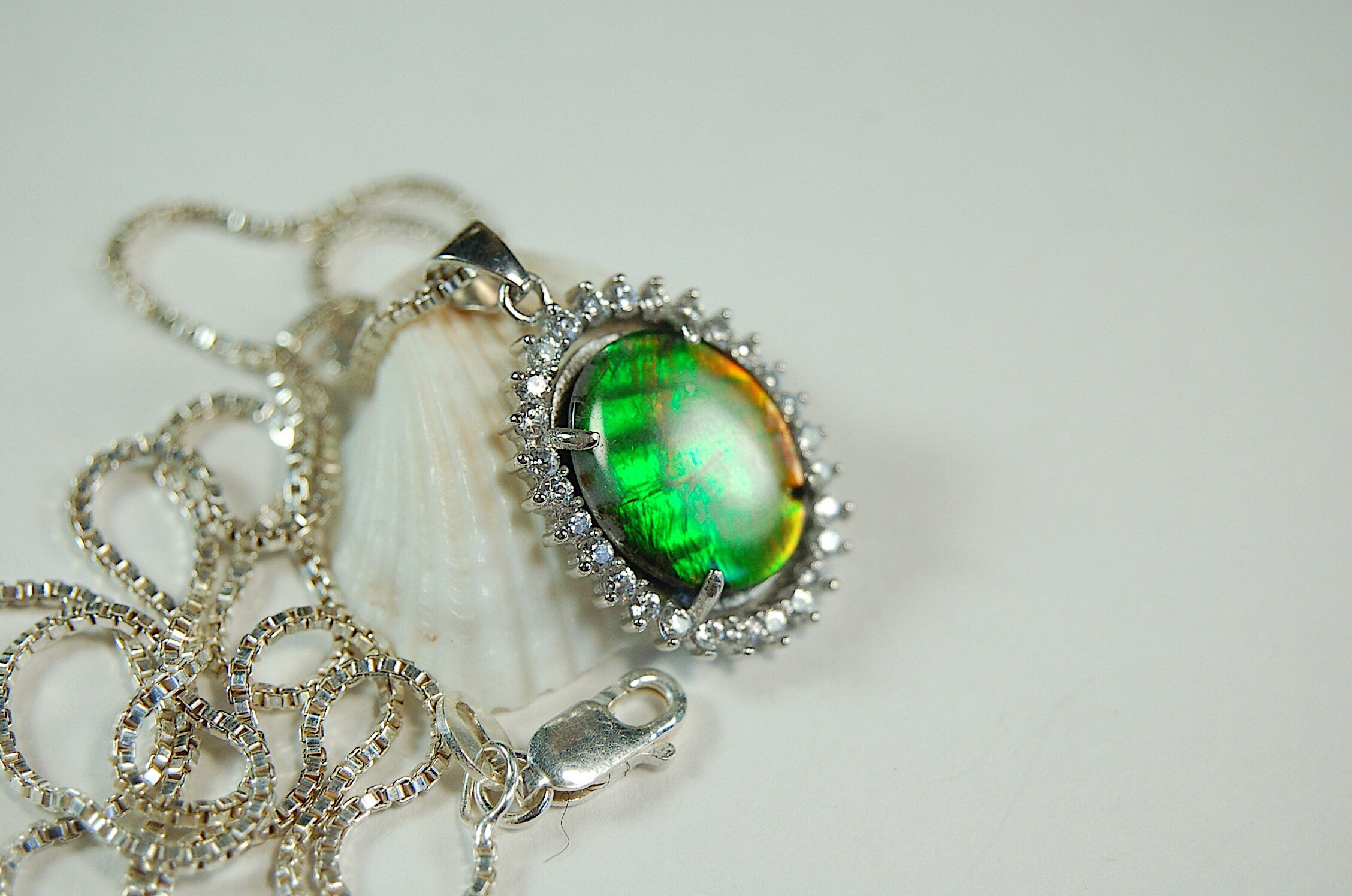 Ammolite.RARE Tiger Stripe Ammolite Pendant.Add some drama to your jewelry!Gift for wife?122711