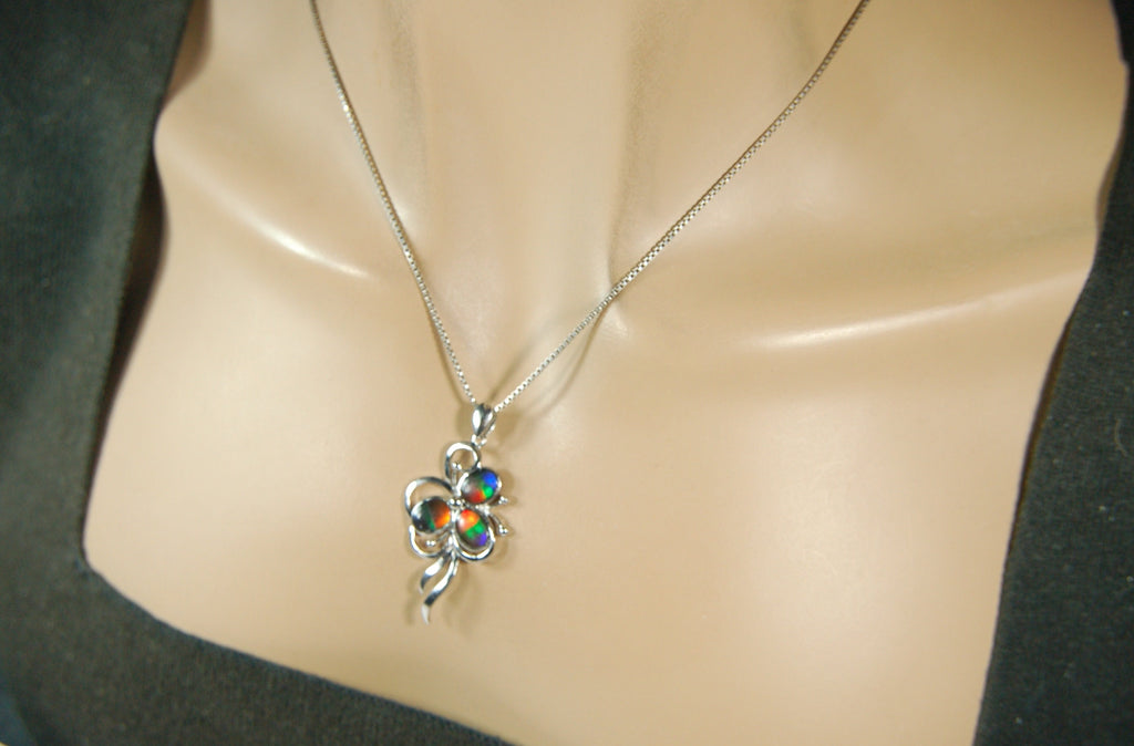 Ammolite Pendant from Alberta – Rare Fossil Gemstone Necklace – Nature-Inspired Jewelry.Perfect Gift idea For Her.MUST see video-011314