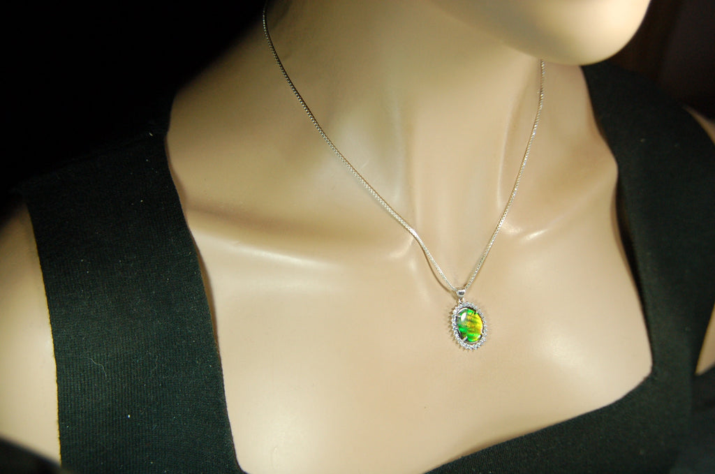 Ammolite.RARE Tiger Stripe Ammolite Pendant.Add some drama to your jewelry!Gift for wife?122711