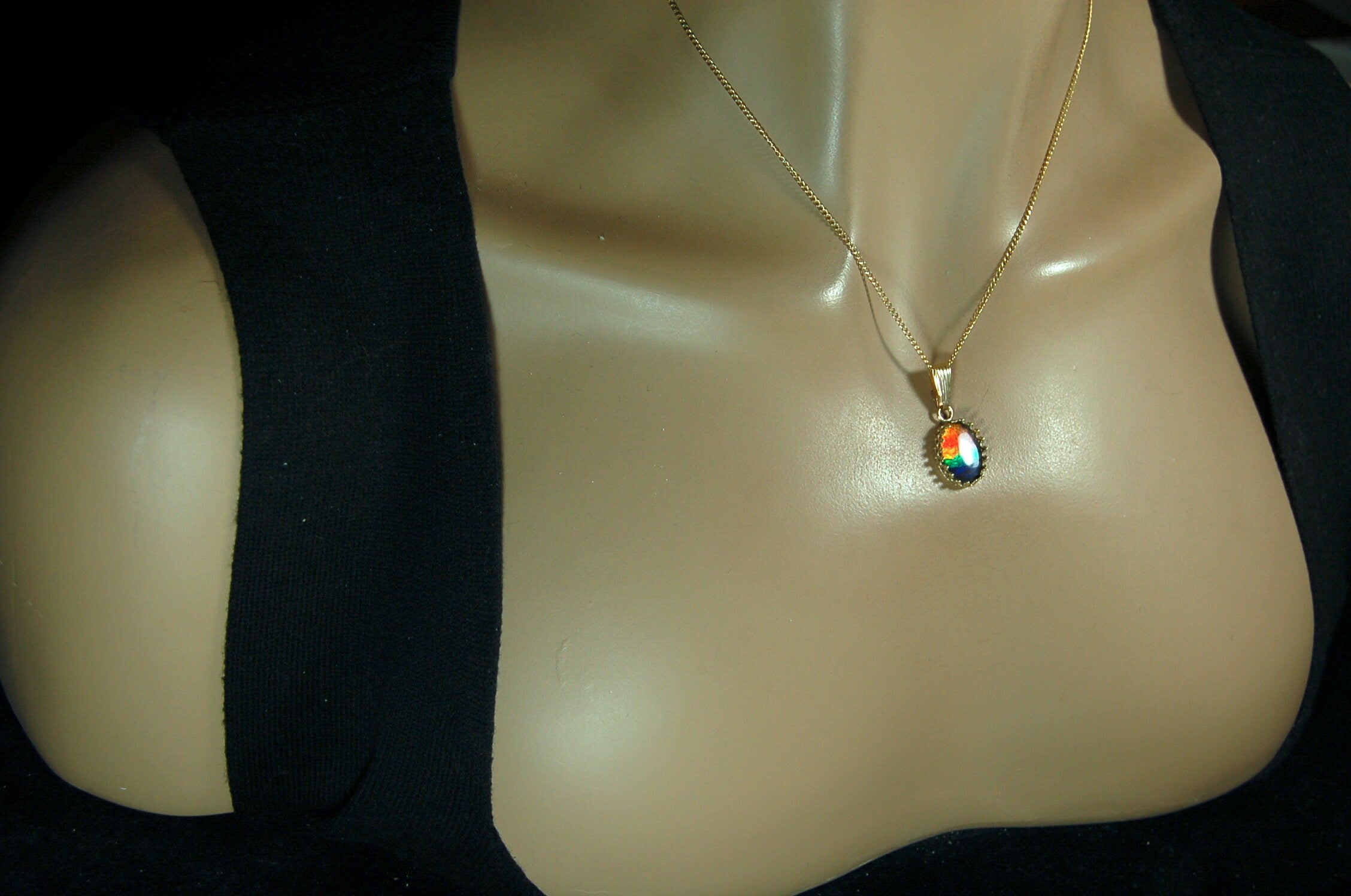 Ammolite Jewelry Set 14k Gold.Bright High Quality tricor gems.Memorable RARE gift for wife.Quality fashion accessory.112510