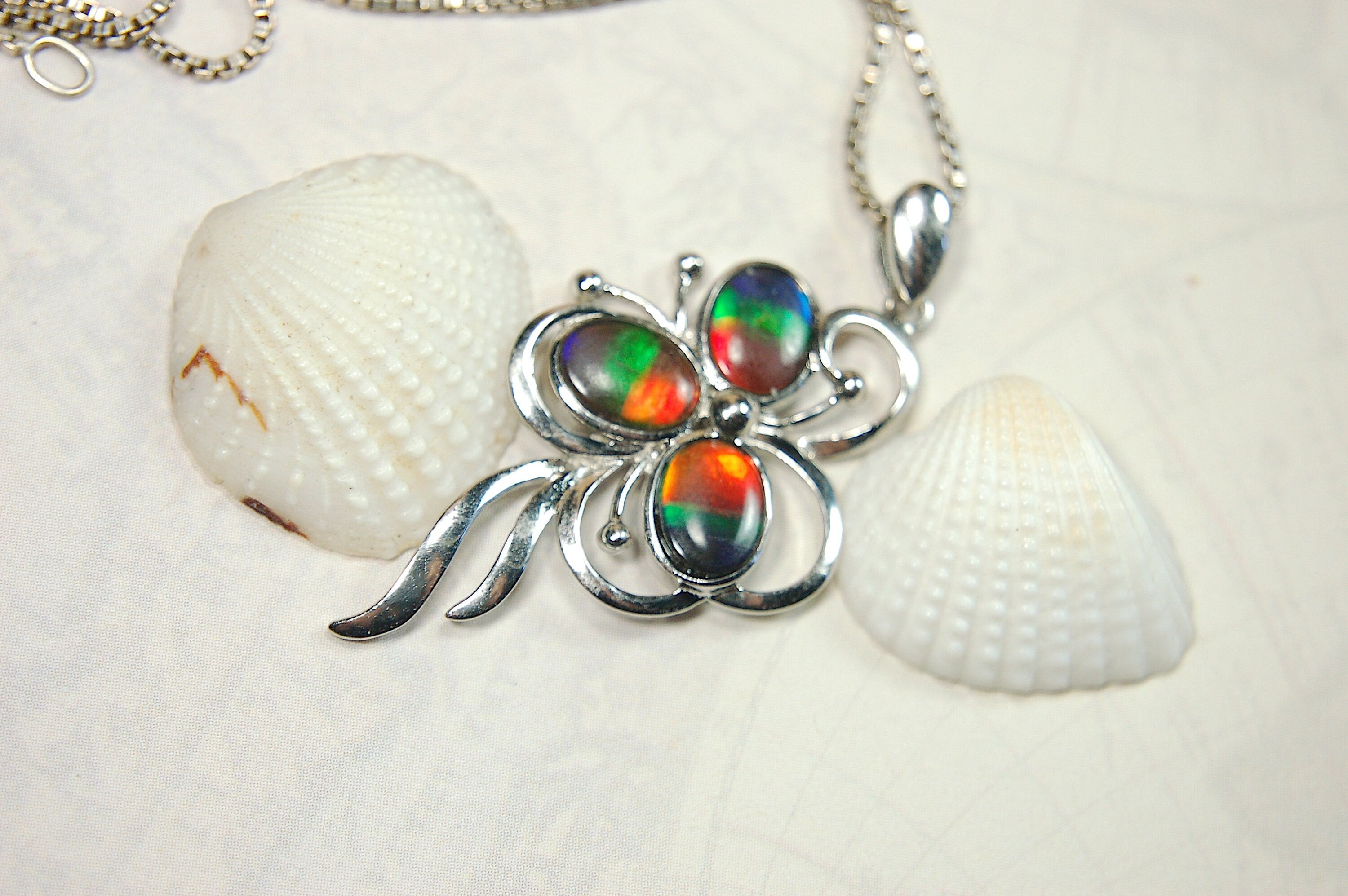 Ammolite Pendant from Alberta – Rare Fossil Gemstone Necklace – Nature-Inspired Jewelry.Perfect Gift idea For Her.MUST see video-011314