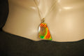 Ammolite Pendant.Natural Cabochon with strong color changing abilities.14kGF Gold bail.Elevate your style.030716