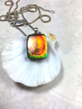 Gorgeous colors in concentric rings--a true one of a kind for the collector.